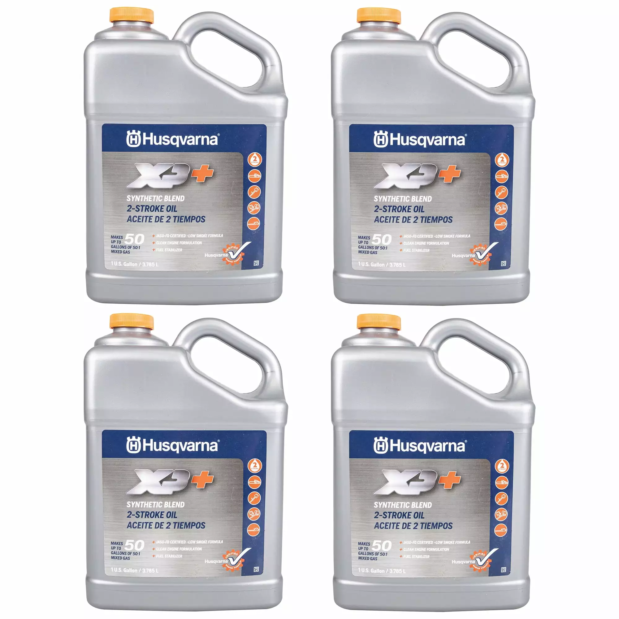 Husqvarna 1GXP One Gallon XP 2 Stroke 2-Cycle Engine Oil Fuel Stabilizer 4-PACK