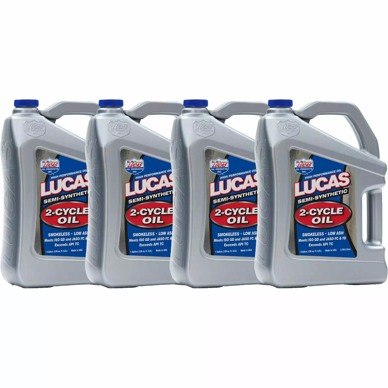 Lucas Oil 10115 Semi-Synthetic 2-Cycle Oil. 1 Gallon. Case 4