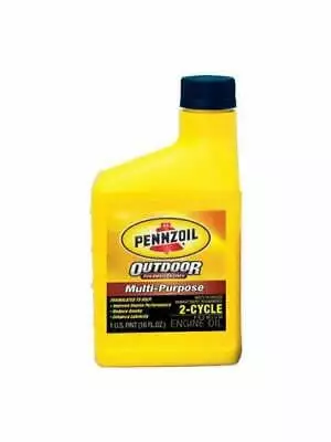 PENNZOIL Outdoor TC-W3 2 Cycle Engine Outboard Motor Oil 1 pt. (Pack 24)