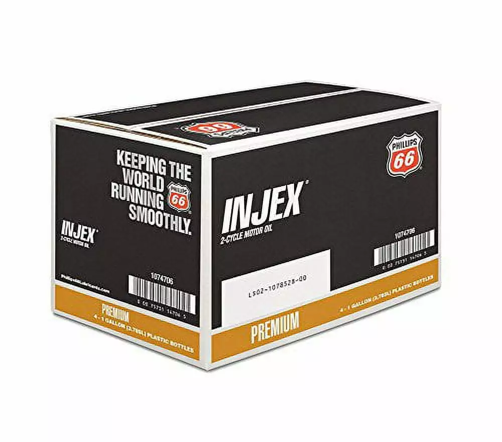 Phillips 66 1074706-4 PK Cycle Engine Oil (Injex TC-W3 API TC 2- - 1 Gallon). 128 fl. oz. 4 Pack Unknown