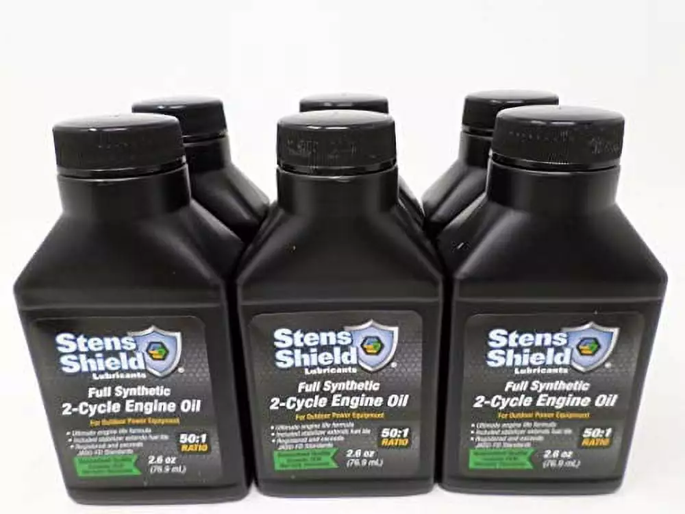 Stens 770-264 2-Cycle Full Synthetic Oil 2.6 oz Universal Products 6-Pack