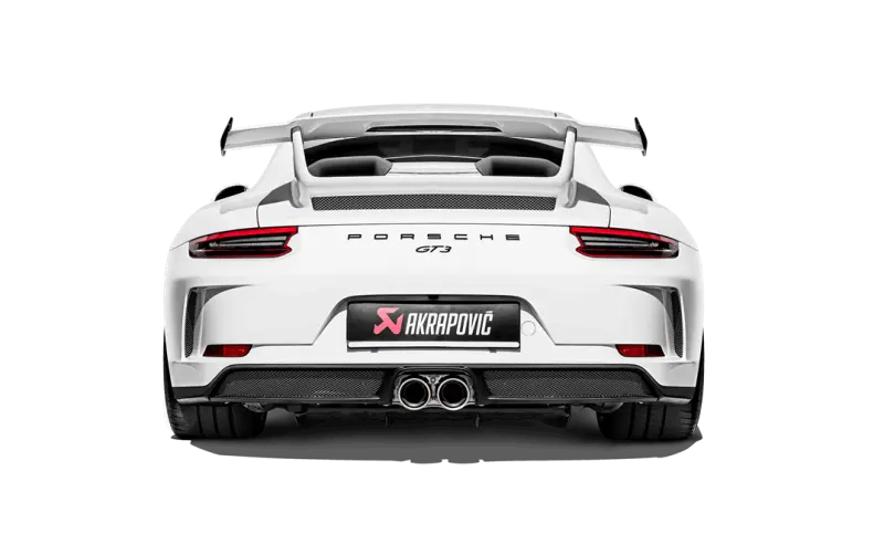 Akrapovic 2018 Porsche 911 GT3 991.2 Slip-On Race Line Titanium Exhaust System Titanium Tail Pipe Set