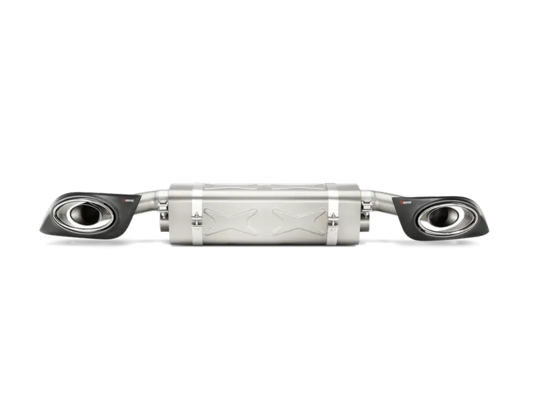 Akrapovic 2014 Porsche 911 Turbo S 991 Slip-On Line Titanium Exhaust System Carbon Titanium Tips