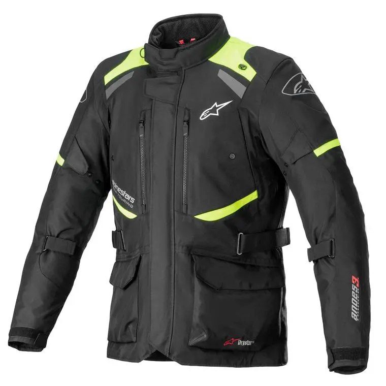 Alpinestars Andes V3 Drystar Jacket - 2022 Model - Black/Yellow Fluo - SM