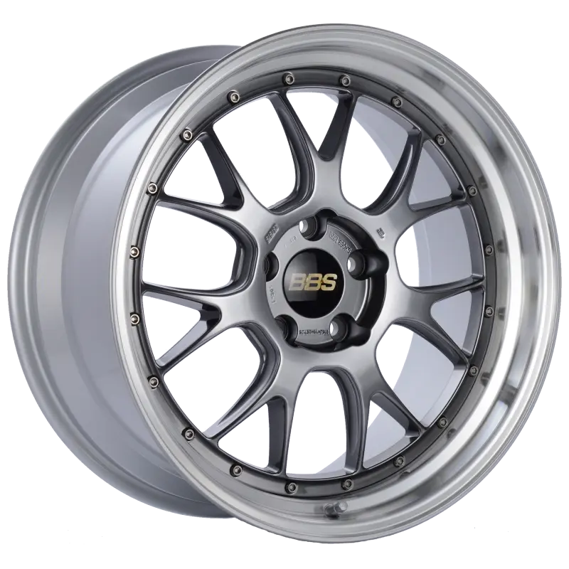 BBS LM-R 19x9.5 5x120 ET25 Diamond Black Wheel Diamond Cut Lip 82mm PFS Required