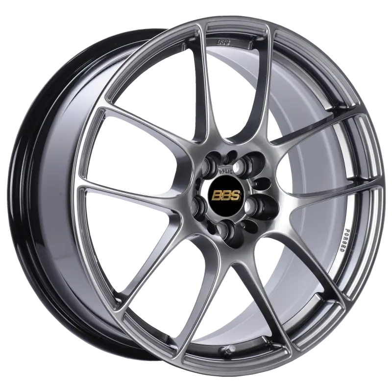 BBS RF 18x8 5x100 ET45 Diamond Black Wheel 70mm PFS Clip Required