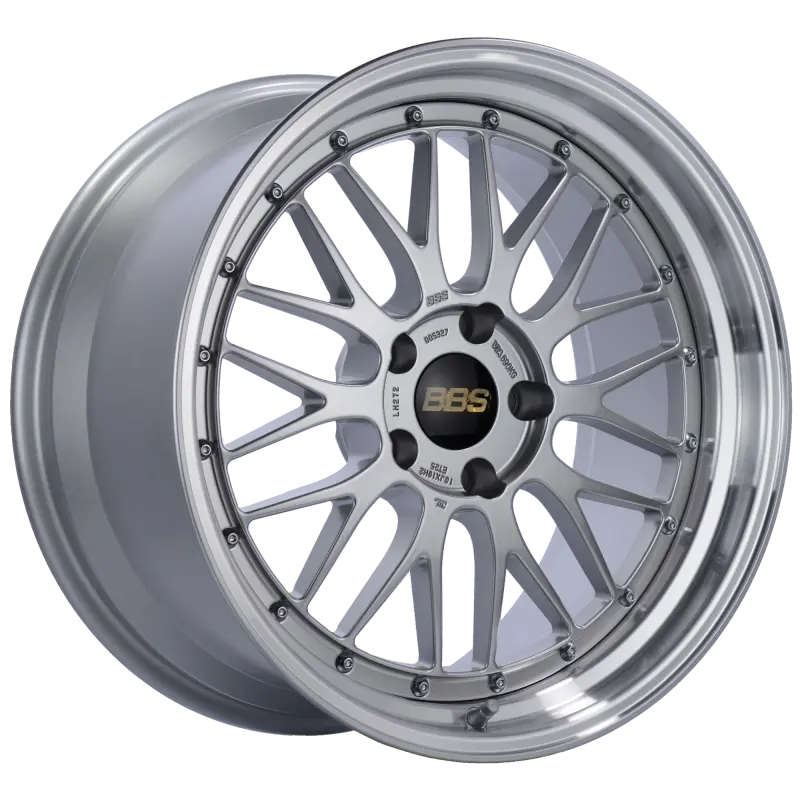 BBS LM 19x10 Diamond Silver Diamond Cut Lip Wheel 5x120 ET25 82mm PFS Clip Required