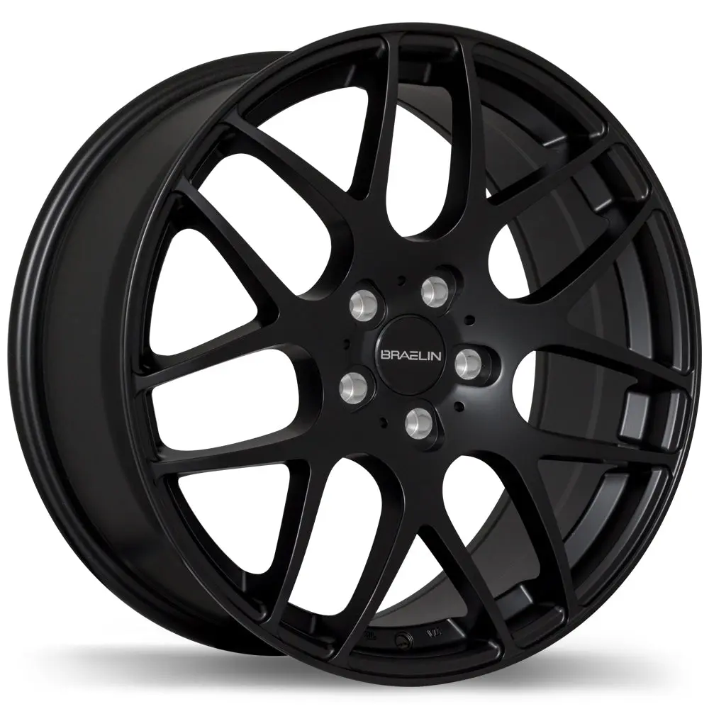 BR06 19x8.5 5x108mm +35 Offset 63.4mm Hub MBK SAT Alloy Wheel Braelin