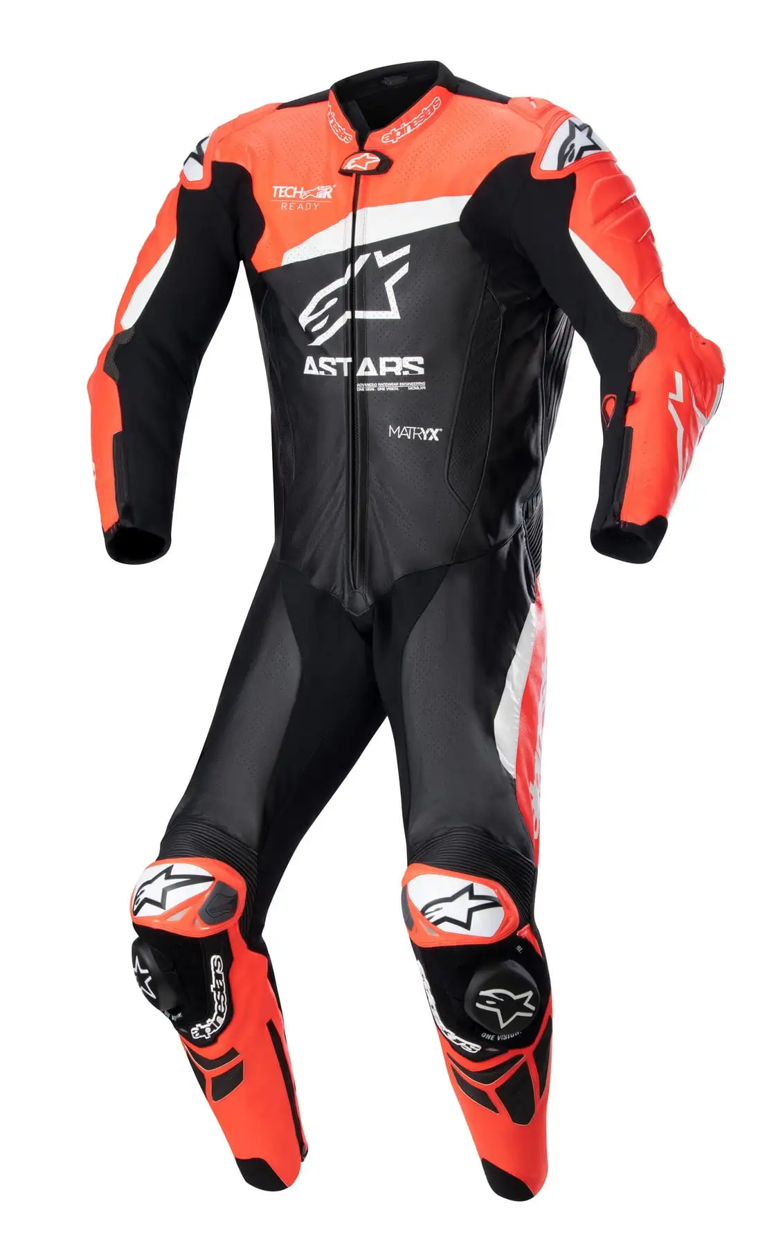 Alpinestars GP Plus V4 Mens Leather Motorcycle 1-pc Suit Black/Red/White 52 EUR 48
