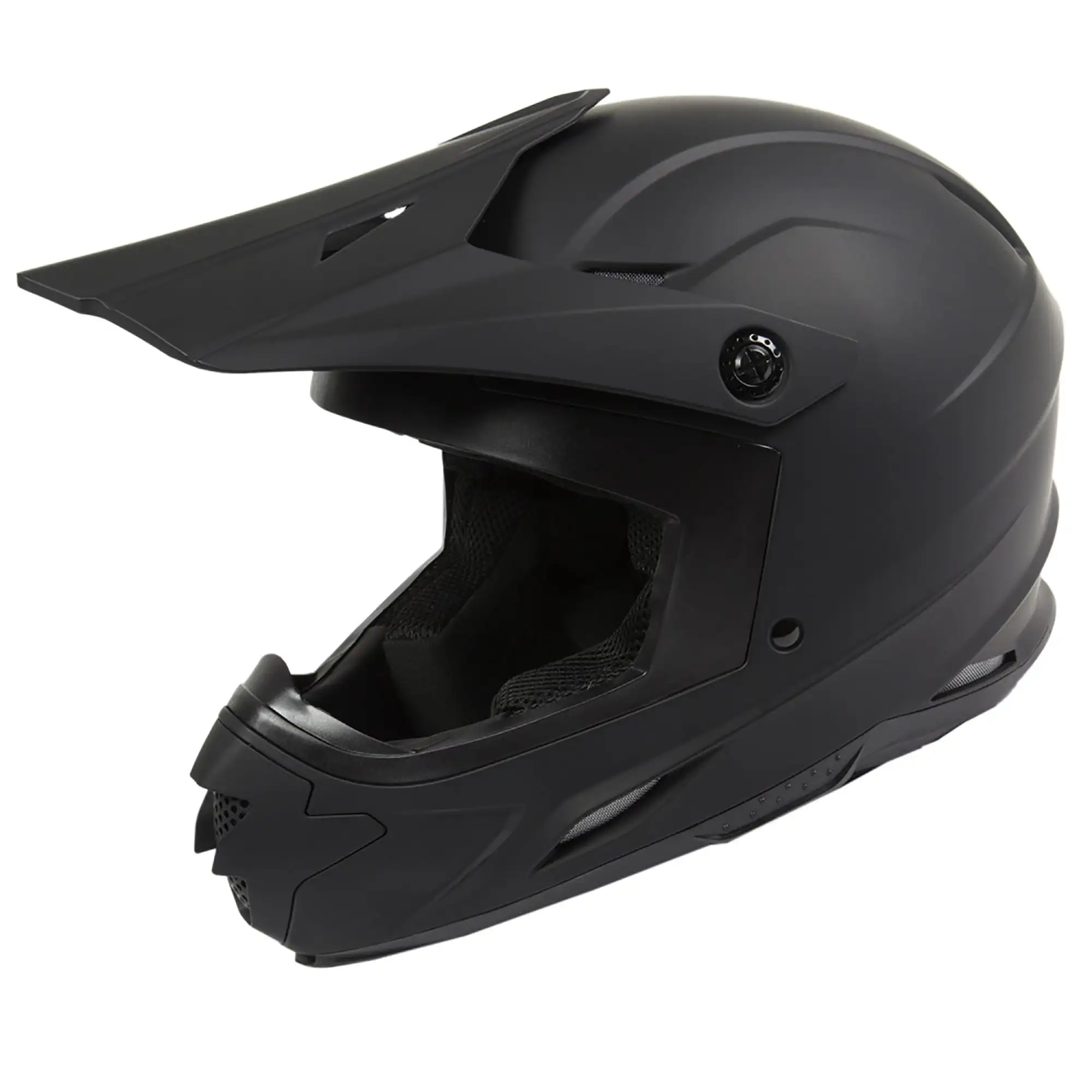 Raider Z7 MX ATV Off-Road Adult Helmet DOT Approved - Matte Black - Small S