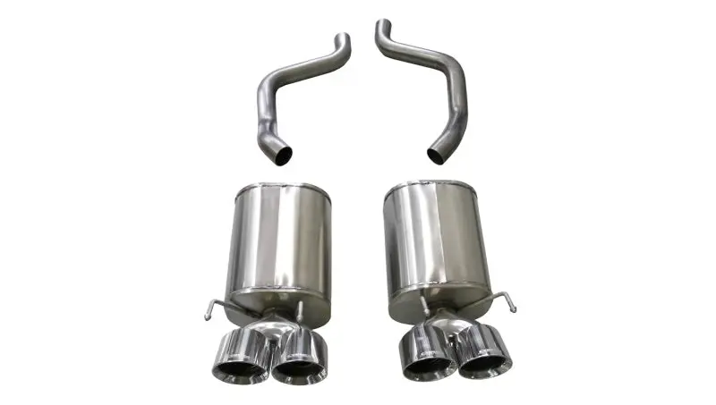 Corsa 2005-2007 Chevrolet Corvette C6 6.0L 6.2L Polished Sport Axle-Back Exhaust 4.5in Tips CORSA Performance