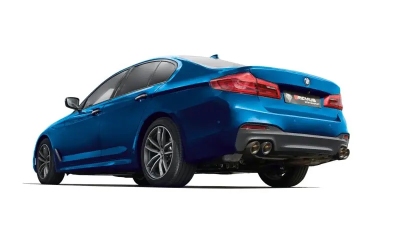 Remus 2017 BMW M550i xDrive G30 Sedan 4.4L N63R Axle Back Exhaust System Tail Pipes Required