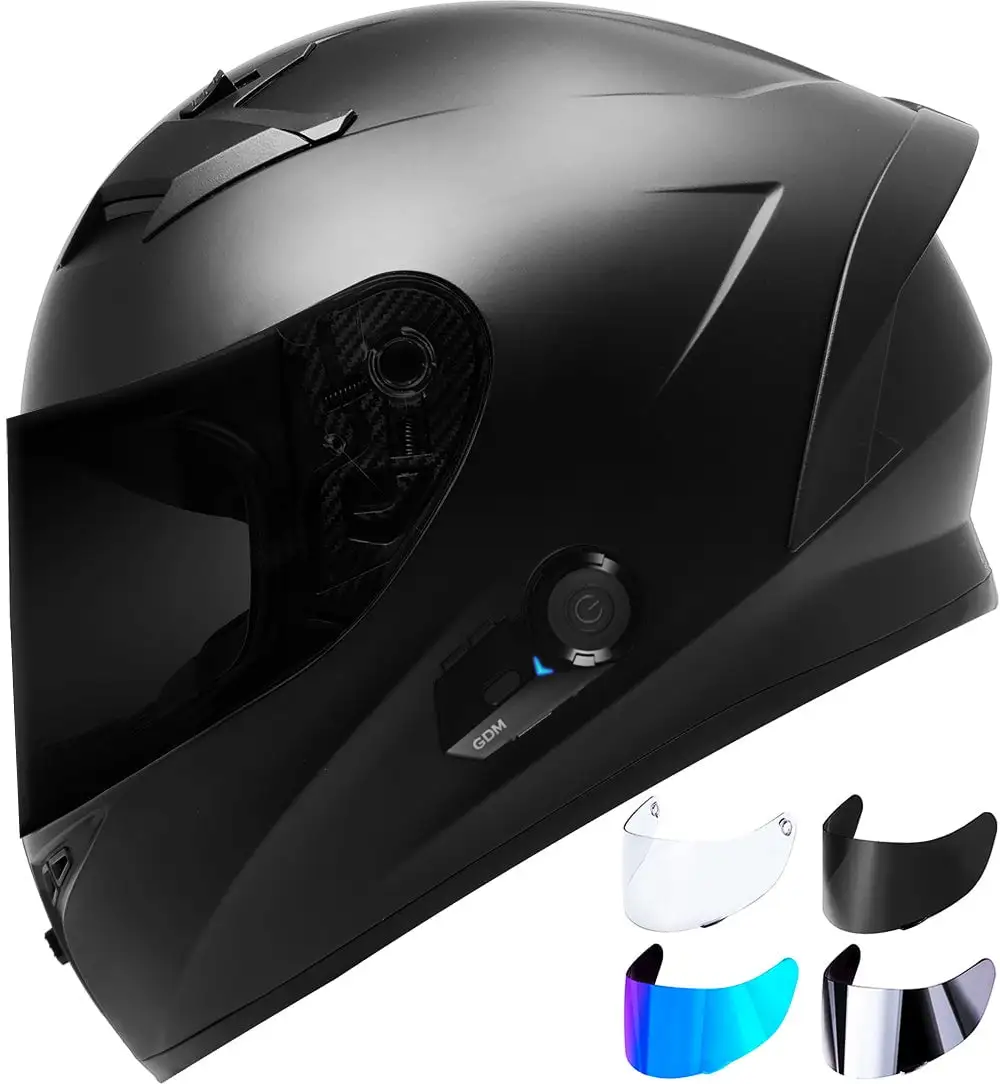 GDM Bluetooth Motorcycle Helmet 4 Shields - MGW-19814 S