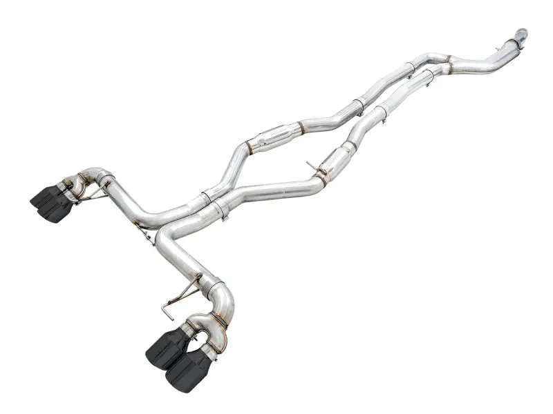 AWE Tuning 2019+ BMW M340i G20 Track Edition Exhaust Quad Diamond Black Tips