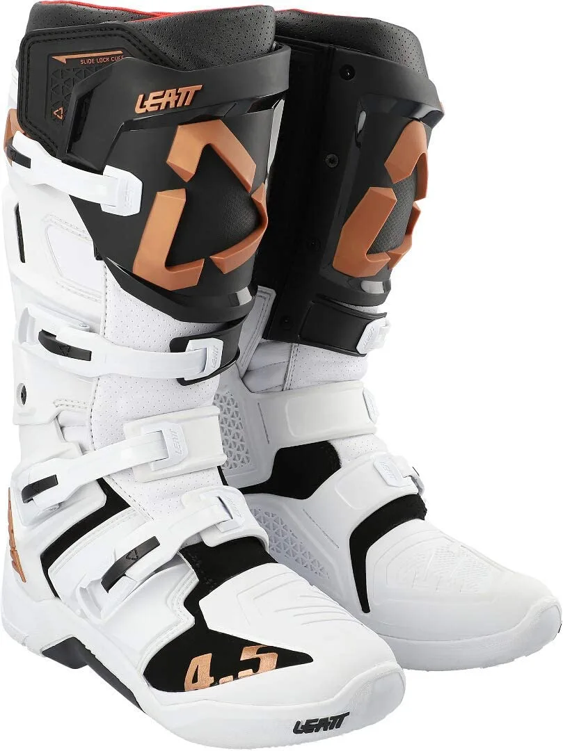 Leatt 4.5 White Boots size 9 - MGW-26751 Black