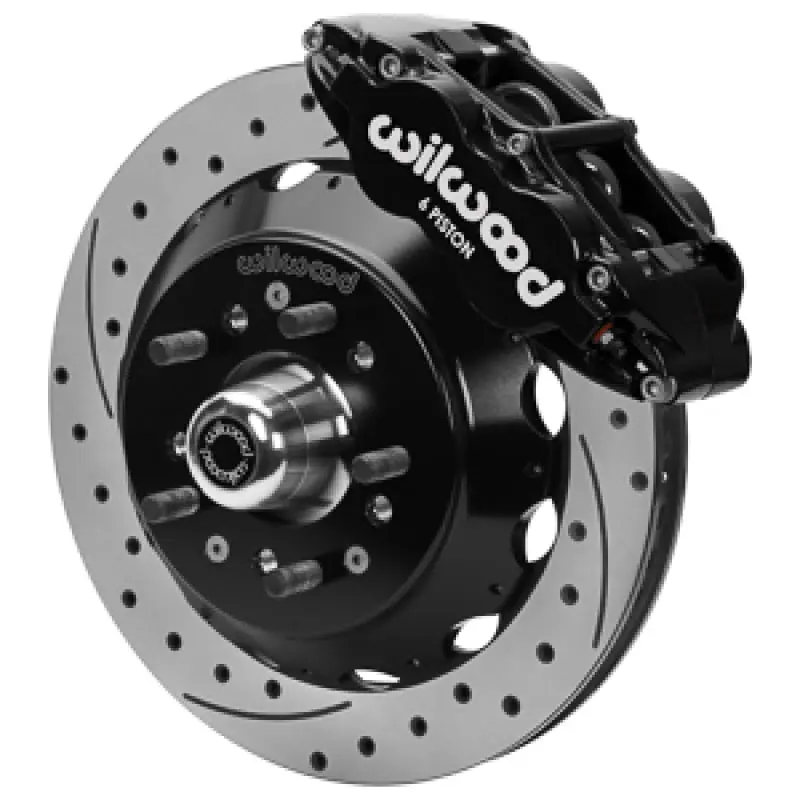 Wilwood Forged 6 Piston Superlite Caliper GT 48 Vane Spec37 Drilled & Slotted Rotor 12.88x1.25
