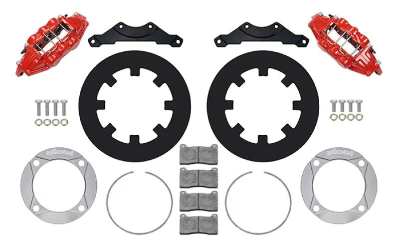 Wilwood 2014+ Polaris RZR XP 1000 Rear Brake Kit 11.25in Red