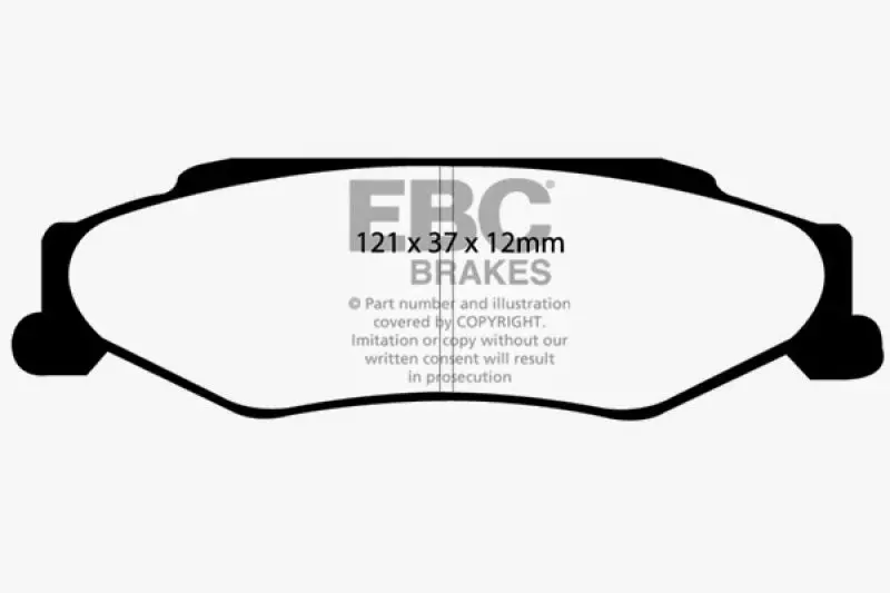 EBC 03-04 Cadillac XLR 4.6 Bluestuff Rear Brake Pads High Performance Friction Material