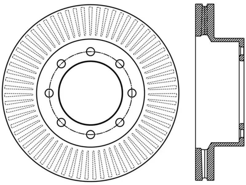 StopTech Power Slot Front Left Slotted Brake Rotor 12-15 Ford F-250/F-350