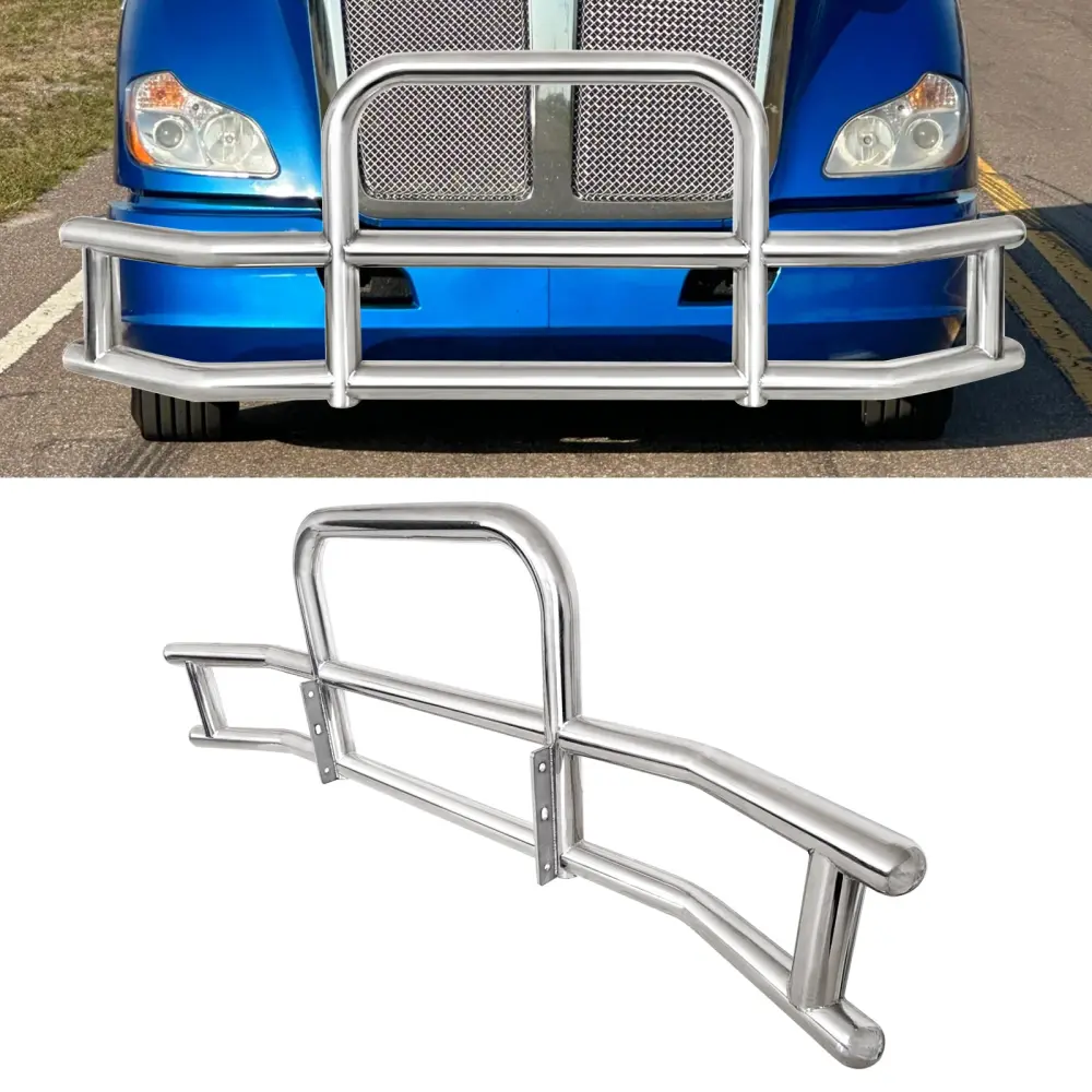 Front Bumper Deer Guard Kenworth T660 T680 2008 2021 Bracket Heavy Duty Truck Accessory vimguard