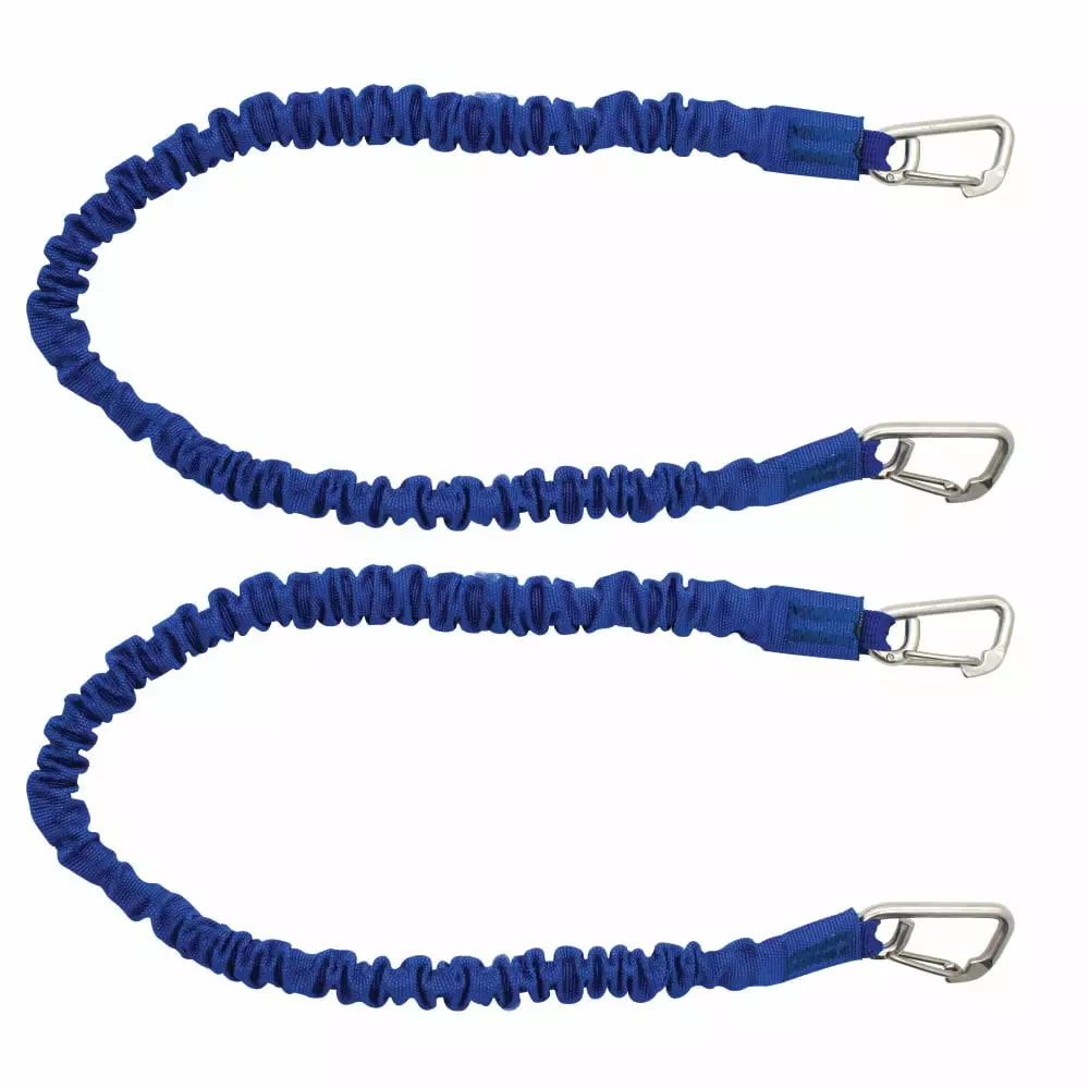 Extreme Max 3006.2798 BoatTector High-Strength Line Snubber & Storage Bungee 2-Pack Blue