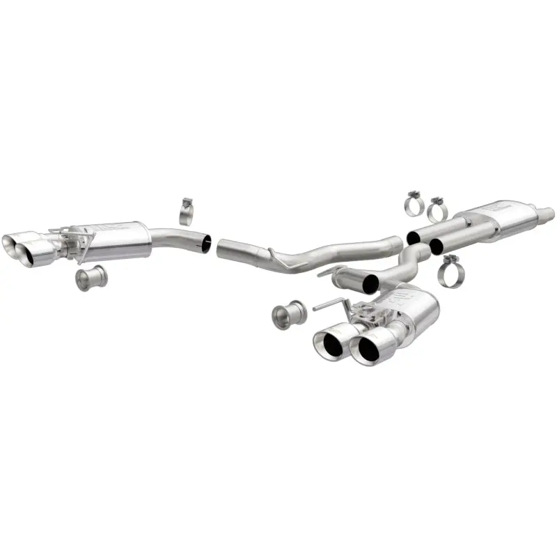 MagnaFlow SYS Cat-Back Exhaust 2018 Ford Mustang GT 5.0L Street Dual Exit Polished 4in Tips
