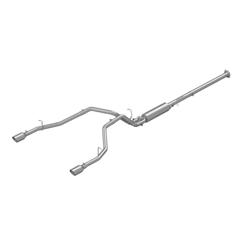 MBRP 2019 Ram 1500 5.7L CrewCab QuadCab 2.5in Cat-Back Dual Split Rear Exhaust 4.5in Tips T409 Stainless Steel