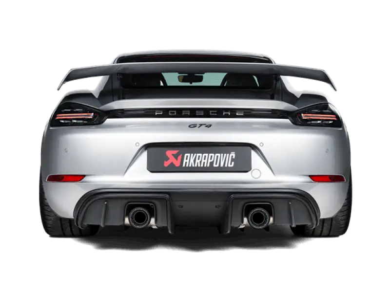 Akrapovic 2020 Porsche Cayman GT4 718 Slip-On Race Line Titanium Exhaust System Optional Tips