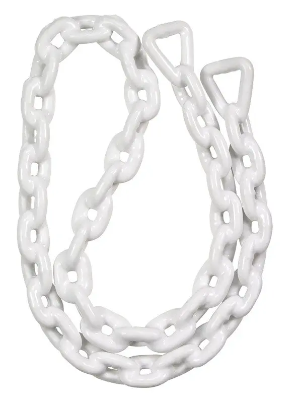 Seachoice 44421 White PVC Coated Anchor Lead Chain 1/4x4' Marine Boat