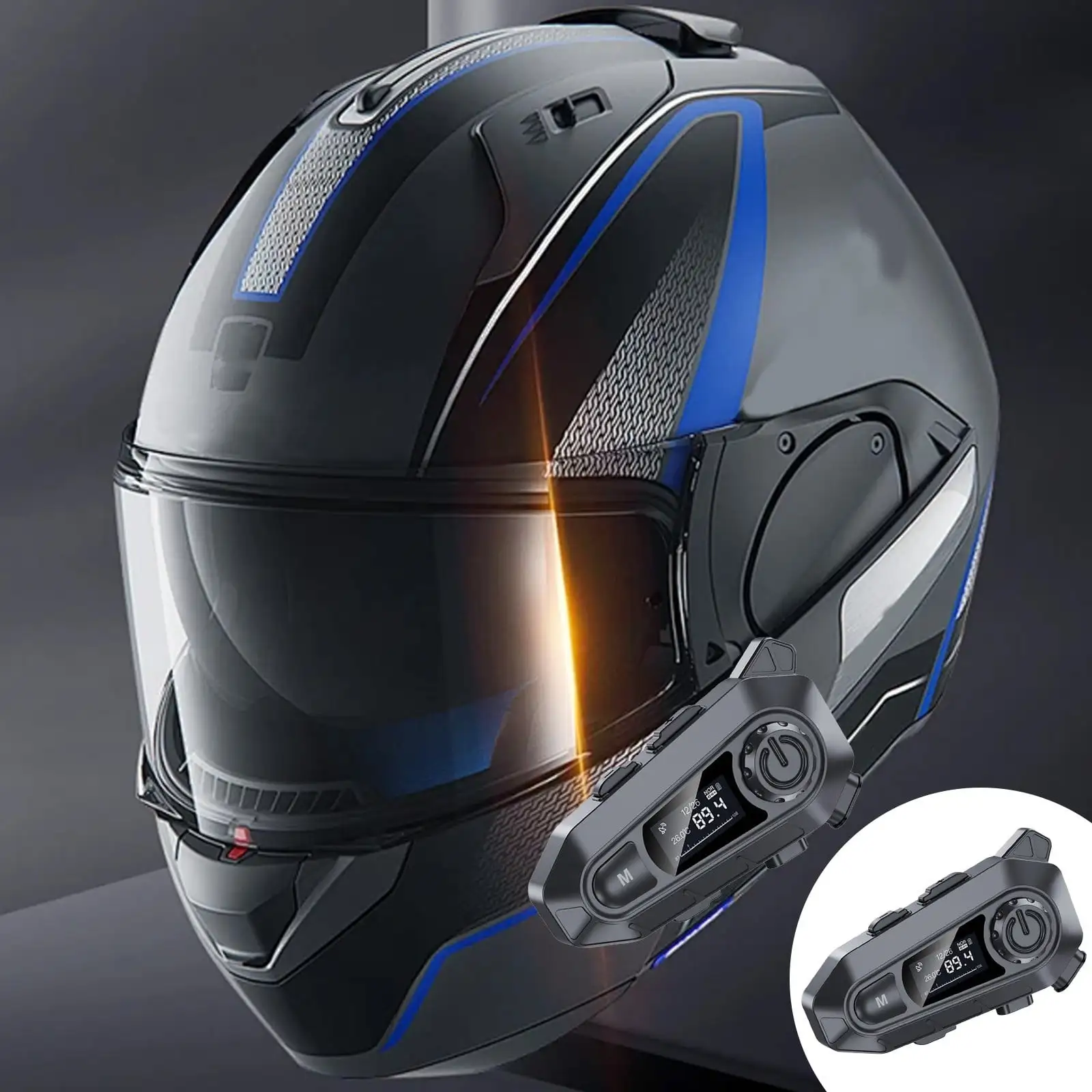Krnb622nim Sale Full Helmet Motorcycle Helmet Bluetooth Earphones Factory Rider Motorcycle Outdoor Riding Noise Reduction ...