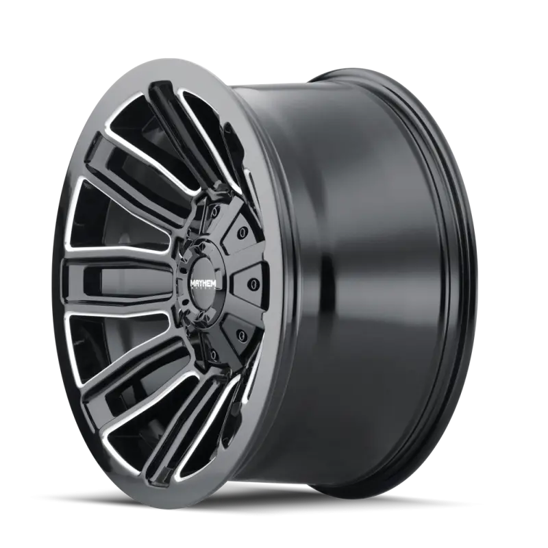 Mayhem 8108 Decoy 20x10 Black Wheel 8x165.1 BP -19mm Offset Milled Spokes