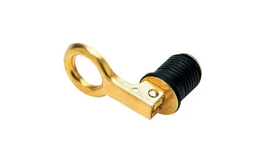 Seachoice 18871 Brass 1-1/4 Snap Drain Plug Marine Use