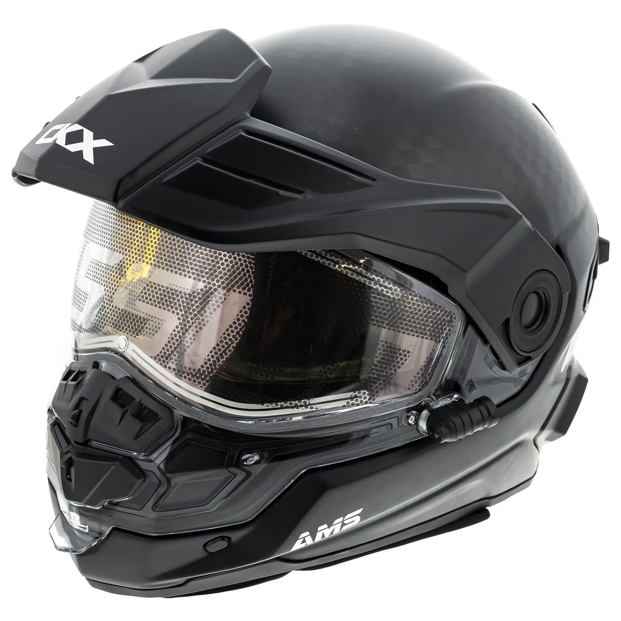 CKX Mission AMS Dual Sport Carbon Fiber Helmet w/ Electric Shield XL (2025) Xl