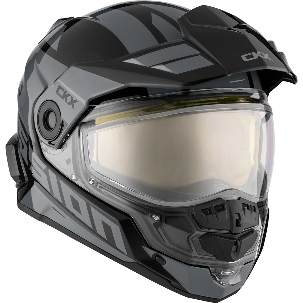 CKX Mission AMS Fiberglass Dual Sport Space Helmet w/ Electric Shield Grey XL (2025) Xs