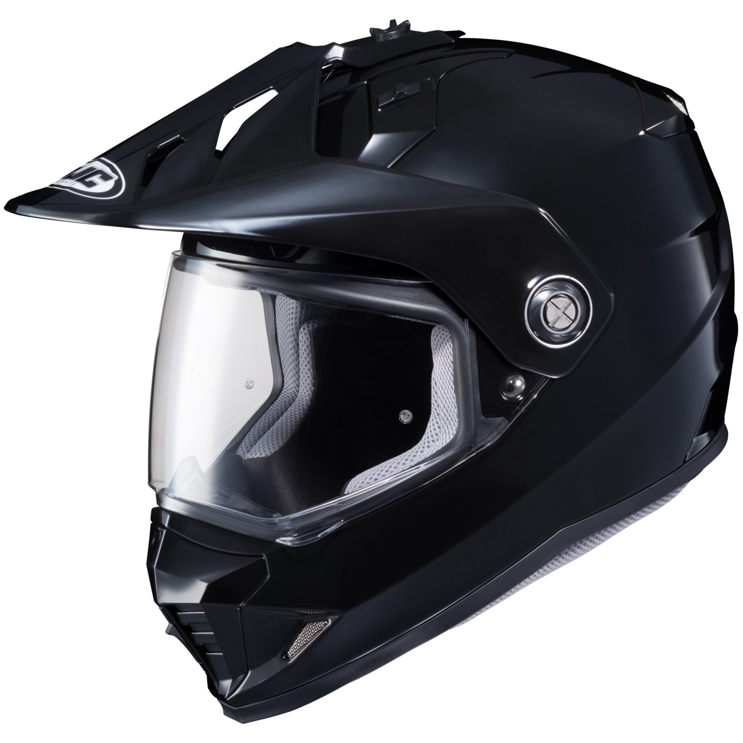 HJC DS-X1 Solid Dual Sport Helmet Black XS - MGW-31324 HJC Helmets
