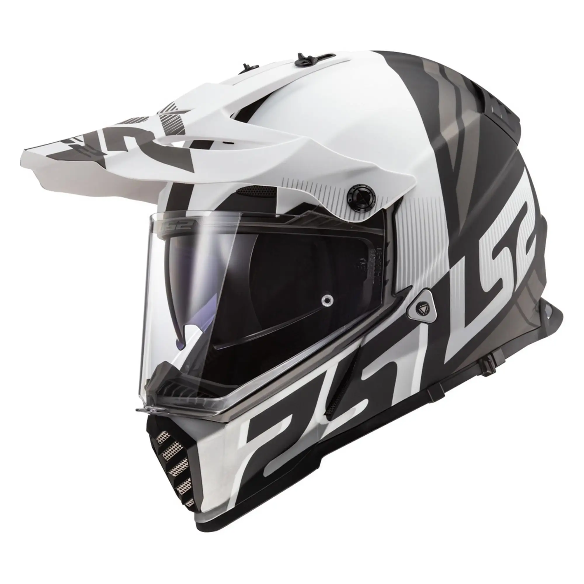 LS2 Blaze Sprint Dual Sport Helmet Gloss Black/White SM - MGW-26037 3xl LS2 Helmets
