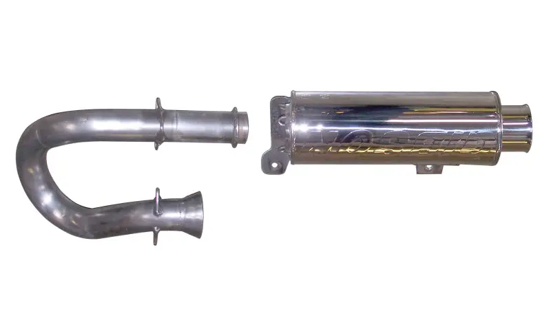 Gibson 11-13 Yamaha YXR700F Rhino 700 FI Base Single Exhaust Stainless Steel Performance Muffler