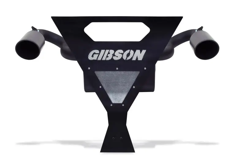 Gibson 16-17 Yamaha YXZ1000R Base 2.25in Dual Exhaust Black Ceramic Performance UTV Upgrade