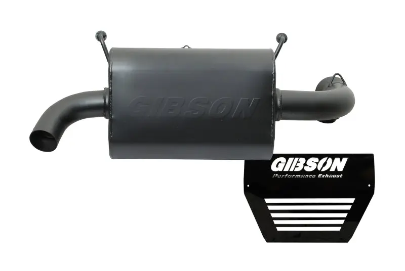 Gibson 16-18 Polaris RZR XP Turbo EPS Base 2.25in Single Exhaust Black Ceramic UTV Performance