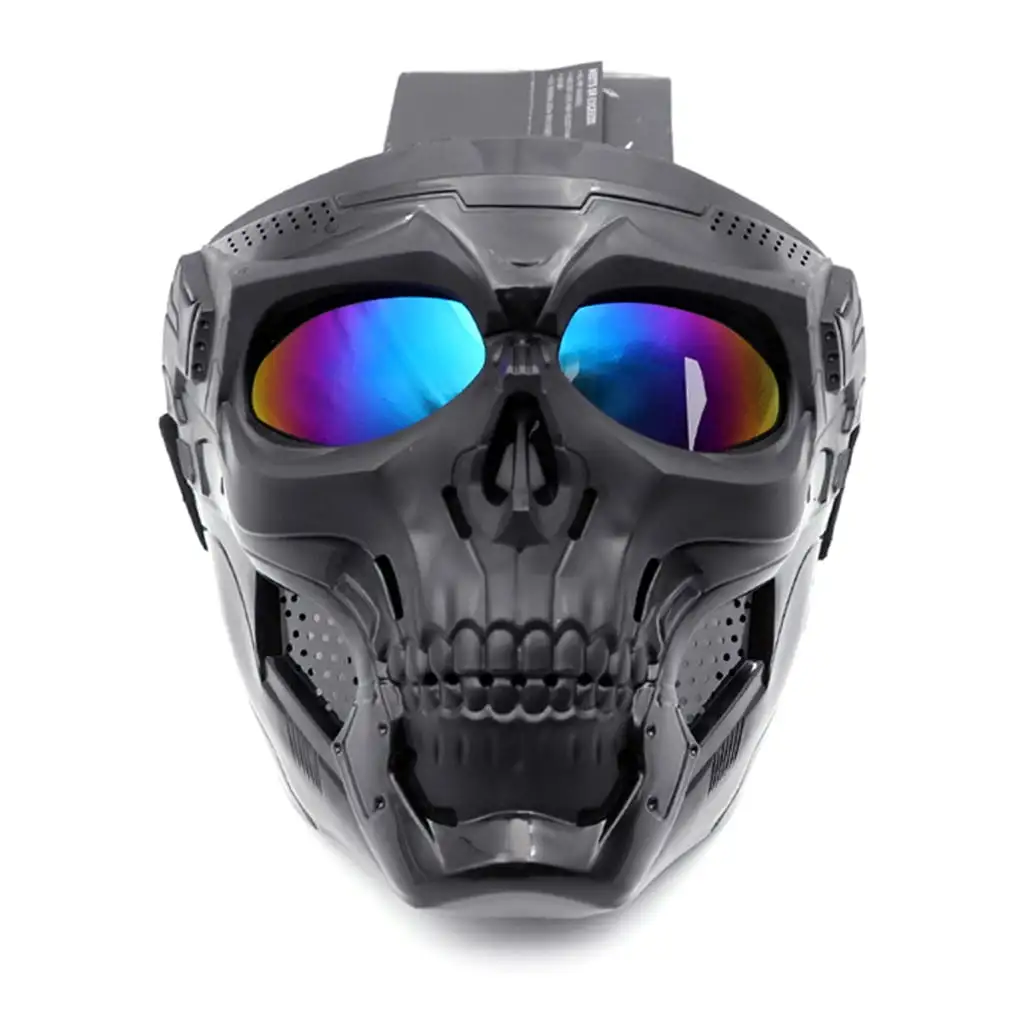 Motorcycle Goggles Face Mask. ATV Dirt Bike Goggle Anti-Scratch UV Protection Eyewear Men Women POYOGA