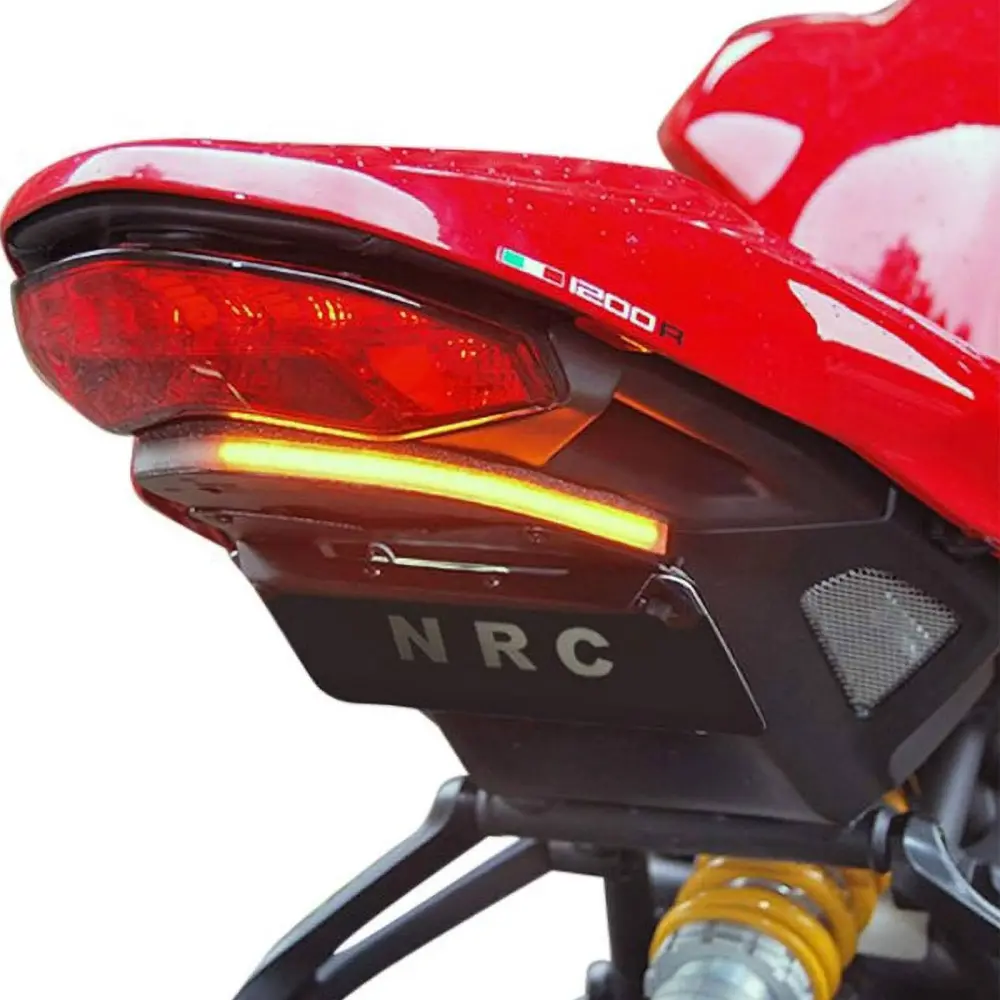 New Rage Cycles Ducati Monster 1200 R 2016 LED Fender Eliminator Tucked License Plate Bracket Motorcycle Accessories Brand...