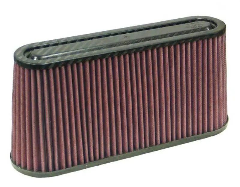 K&N Universal Air Filter Carbon Fiber Top 12in Flange ID x 0.875in Length x 5.75in Height K&N Engineering