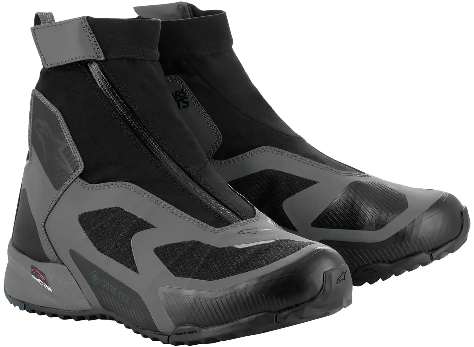 Alpinestars CR-8 Mens Gore-Tex Motorcycle Shoes Black/Gray/Black 9.5 USA 8