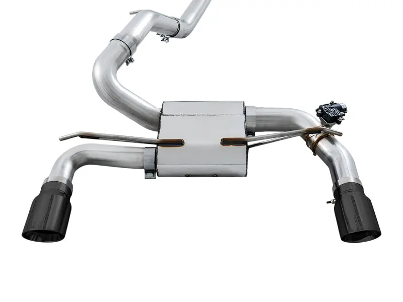 AWE Tuning Ford Focus RS SwitchPath Cat-back Exhaust Diamond Black Tips