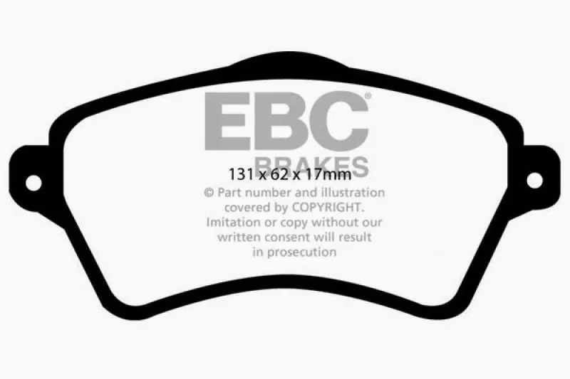 EBC 01-05 Land Rover Freelander 2.5 Greenstuff Front Brake Pads High Performance