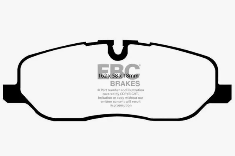 EBC 05-10 Land Rover LR3 4.4 Greenstuff Front Brake Pads Durable & Reliable