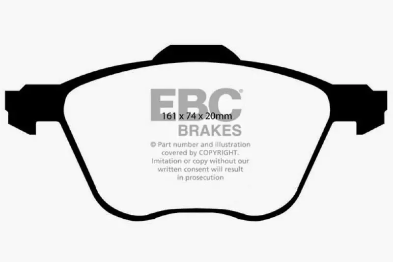 EBC 01 Volkswagen Eurovan 2.8 313mm Greenstuff Front Brake Pads Reliable Performance