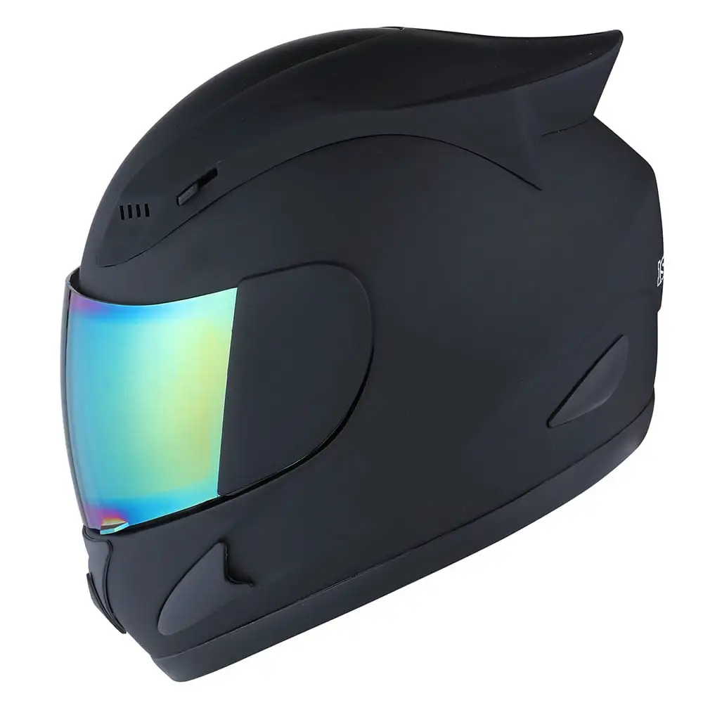 1STORM Adult FULL FACE BIKE MOTORCYCLE HELMET MECHANIC DJ11CLS MATT BLACK S