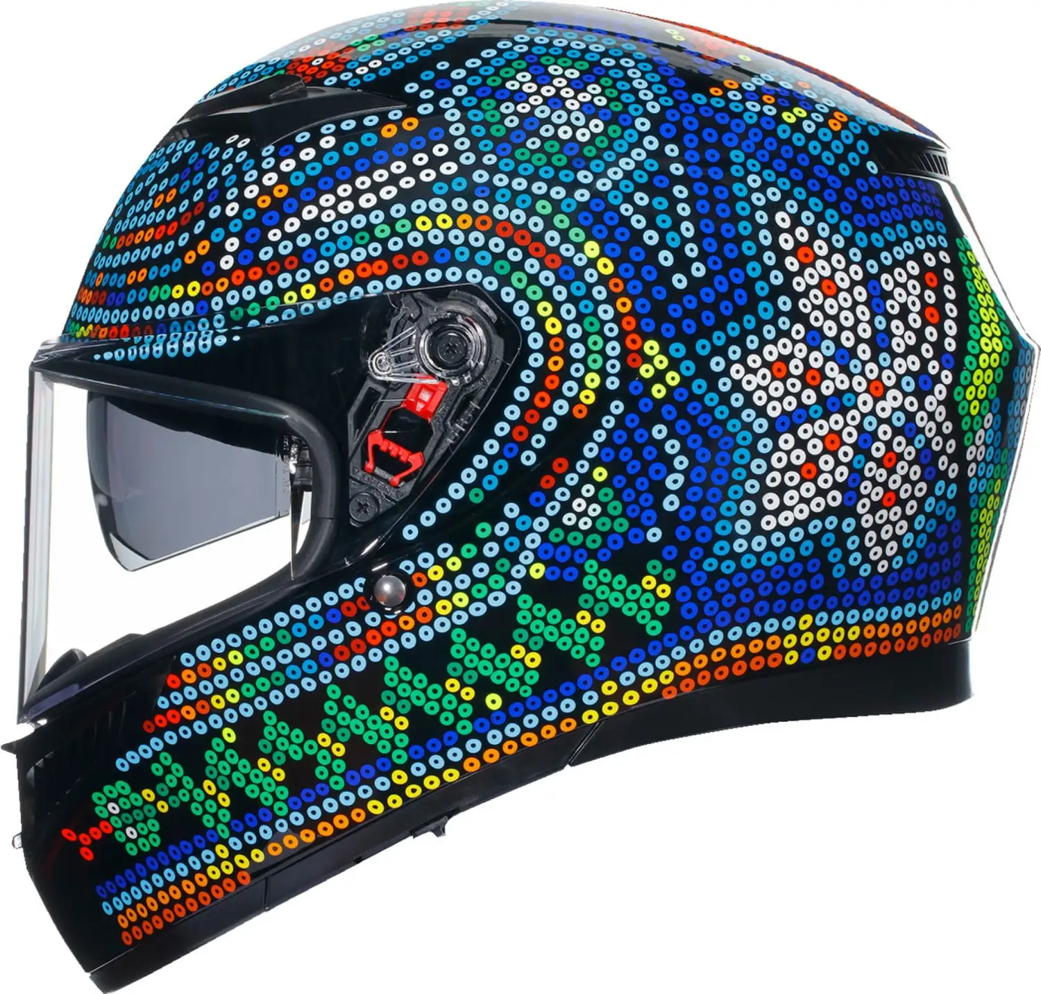 AGV K3 Rossi Winter Test 2018 Motorcycle Helmet Black LG - MGW-31137 L