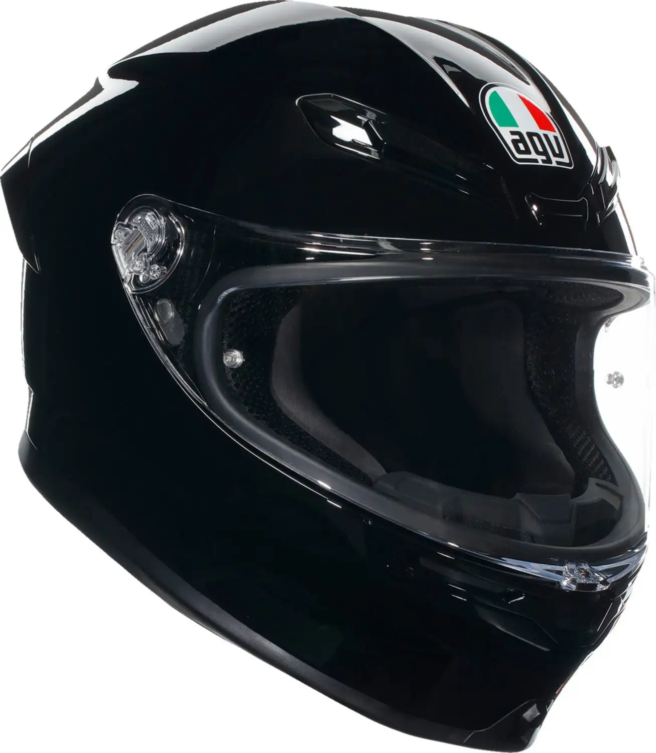 AGV K6 S Solid Helmet (XX-Large. Gloss Black) - MGW-29606 Xl